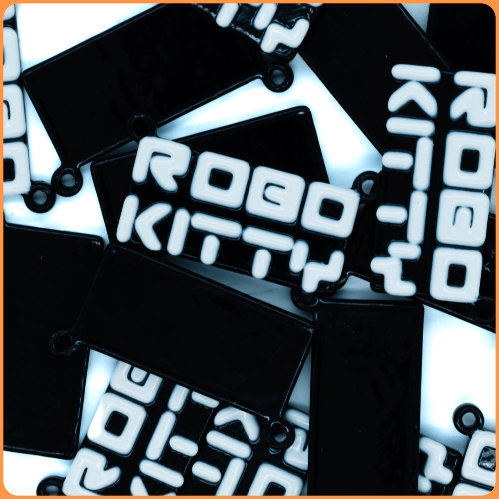 Black Robo Kitty Kandi Charm