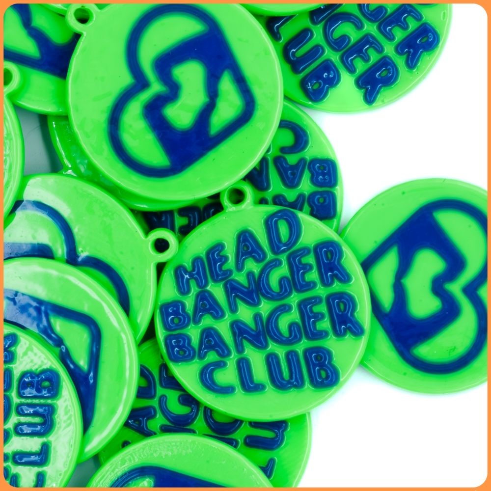 Green Head Banger Kandi Charm