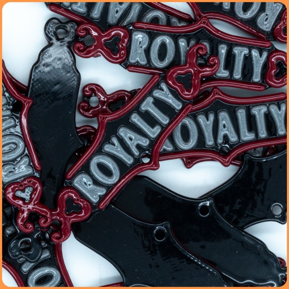 Grey Royalty Kandi Charm