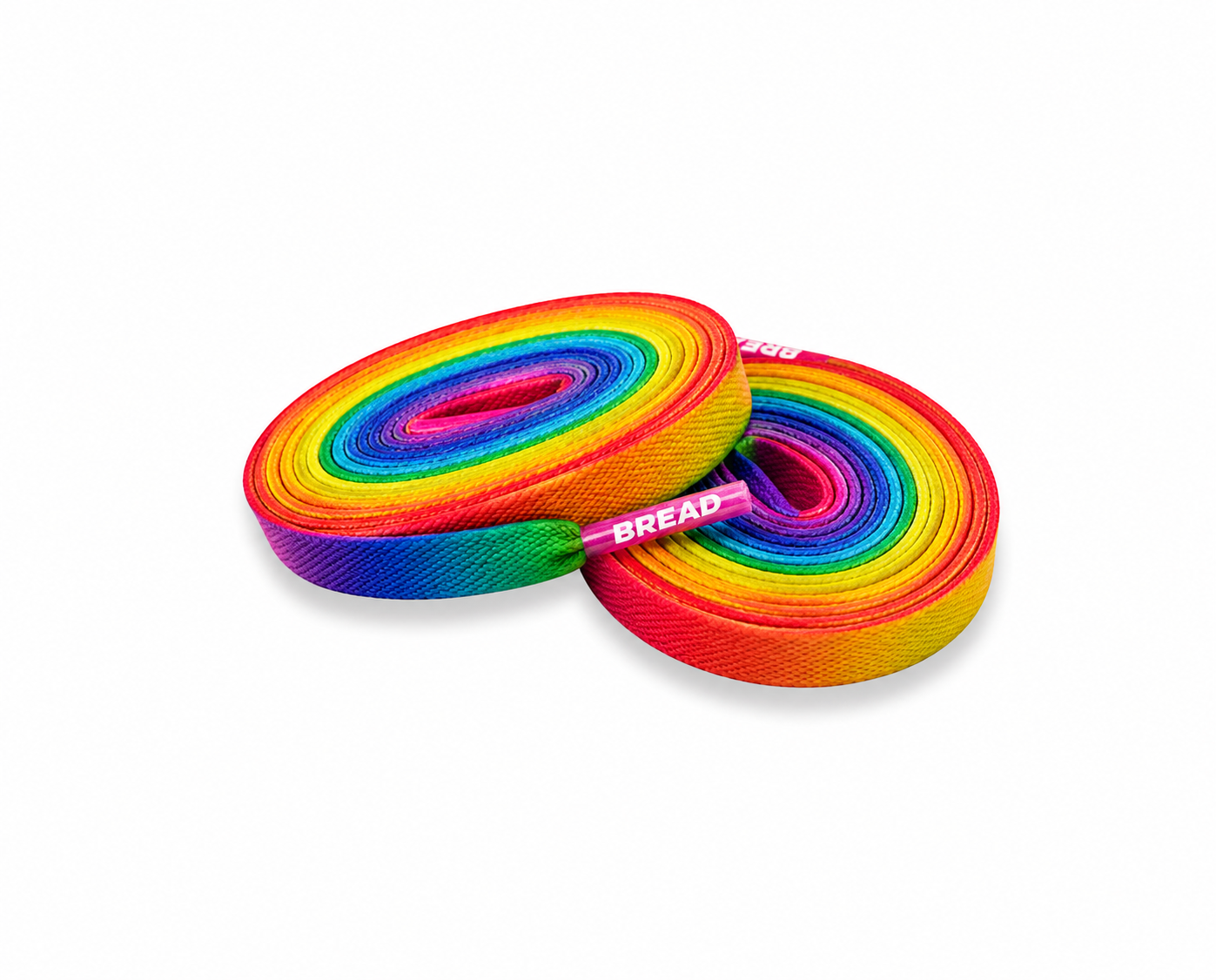 Prime Rainbow Elastic Shoelaces