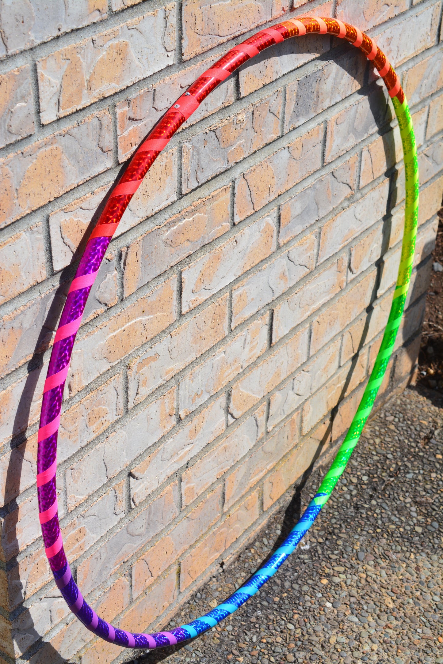 Rainbow Prism Taped Hula Hoop