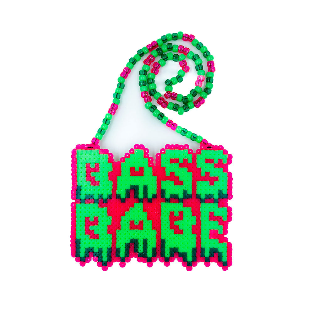 Bass Babe Perler Necklace (Large)