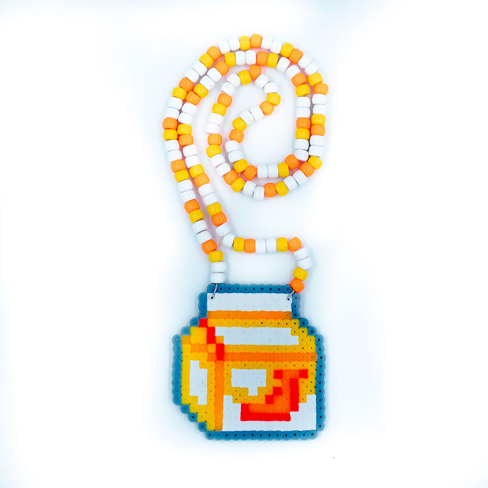 Milk Container Perler Necklace (Small)