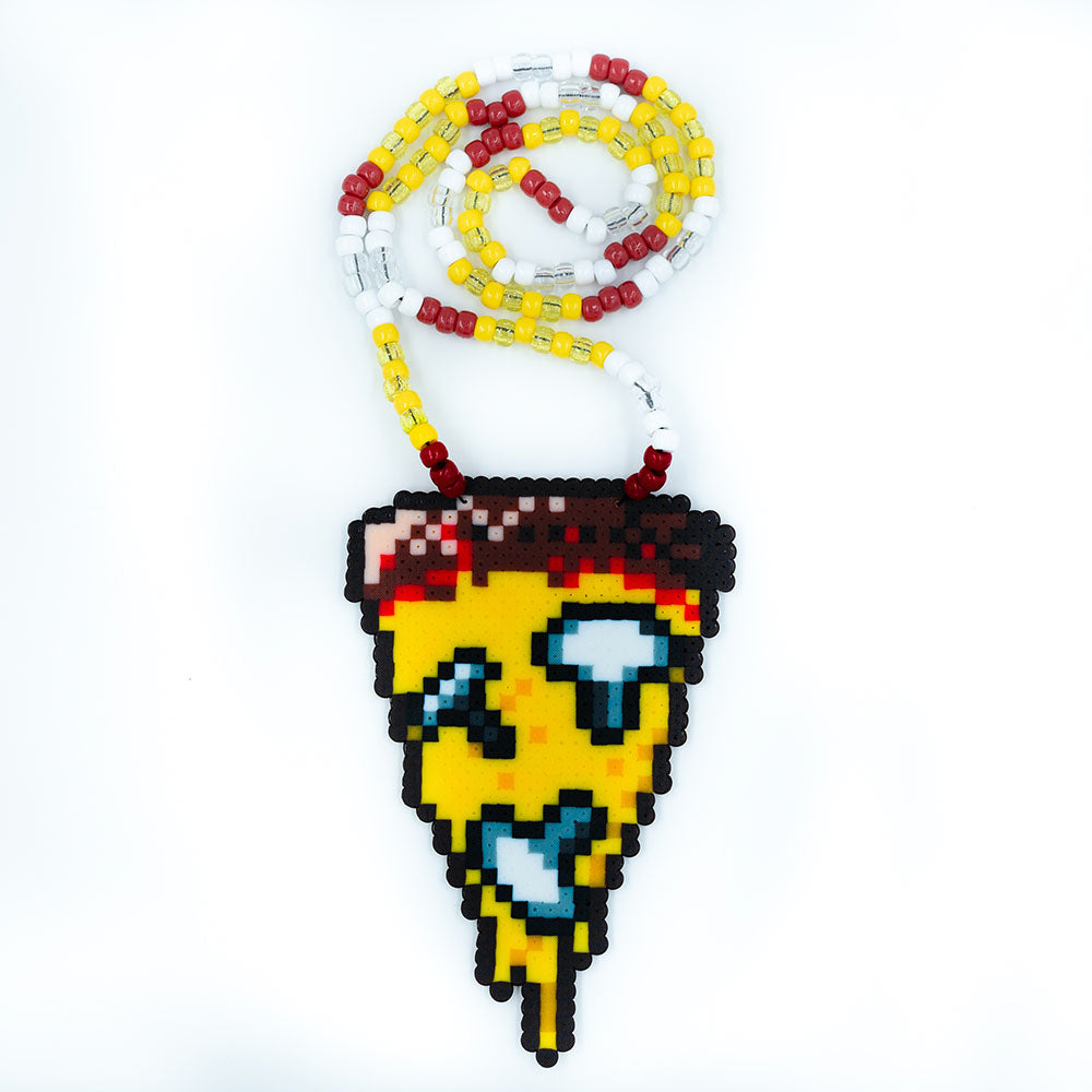 Pizza Slice Perler Necklace (Medium)