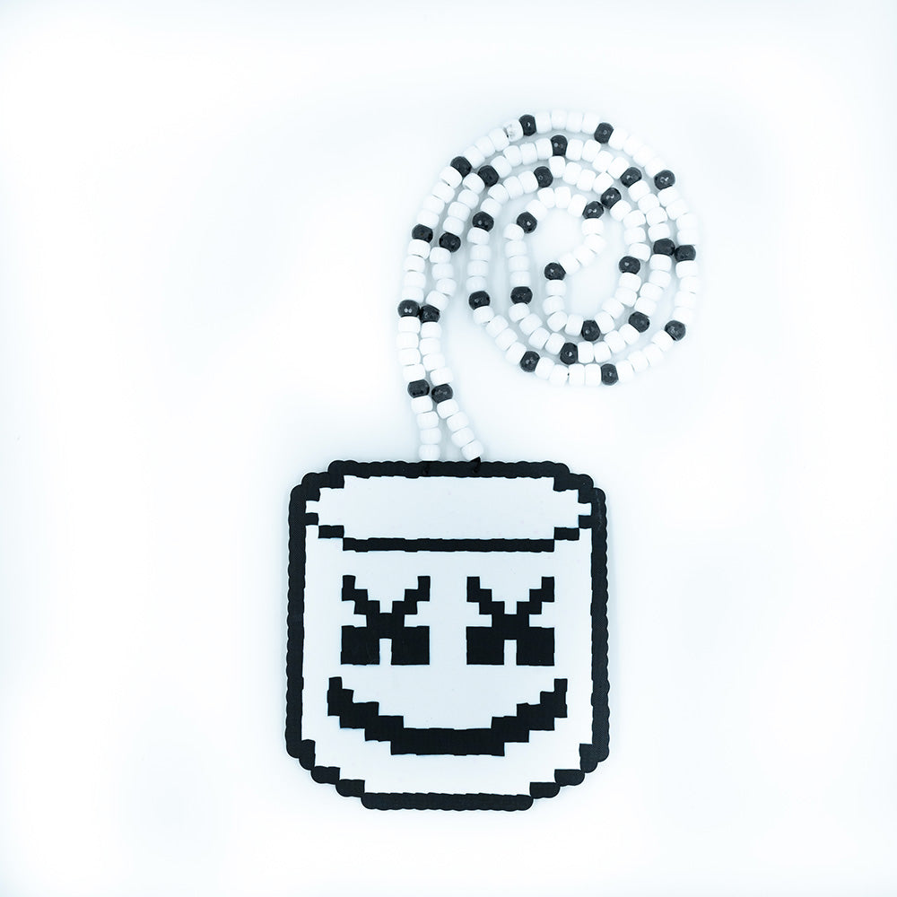 Marshmello Bucket Perler Necklace (Medium)