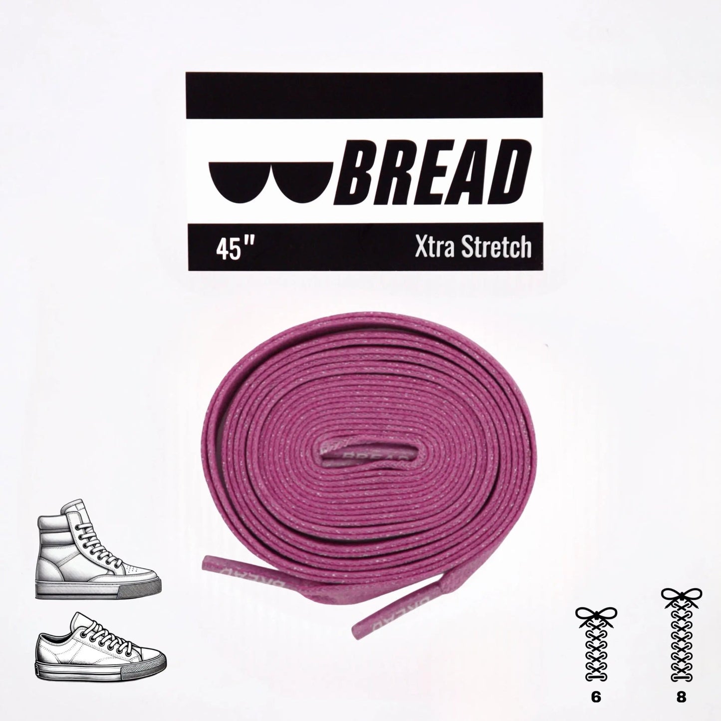 Pretty Pink Elastic Shoelaces