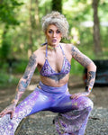 Sequin Bell-Bottom Pants