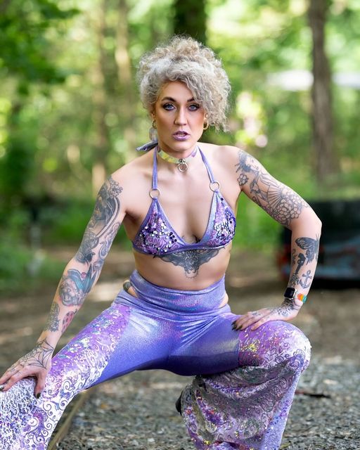 Sequin Bell-Bottom Pants