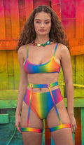 Psychedelic Rainbow Micro Top