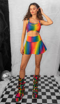Rainbow Mesh Tank Top