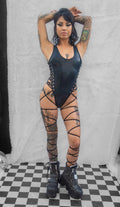 Lace Leg Wrap Bodysuit