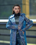 Vinyl Rave Trench Coat