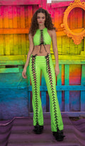 PVC Lace-Up Top