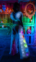 Rainbow Heart Light-Up Rave Chaps