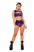 Sequin Velvet Shorts