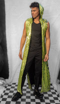 Unisex Sequin Hooded Coat