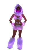 Faux Fur Light-Up Gloves