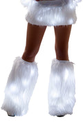 Light-Up Faux Fur Leg Warmers