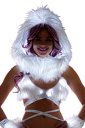 Light-Up Faux Fur Infinity Hood
