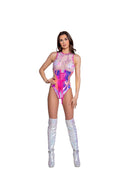 Holographic Vinyl Waist Cincher