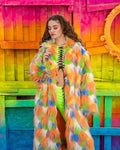 Unisex Faux Fur Mid-Length Coat