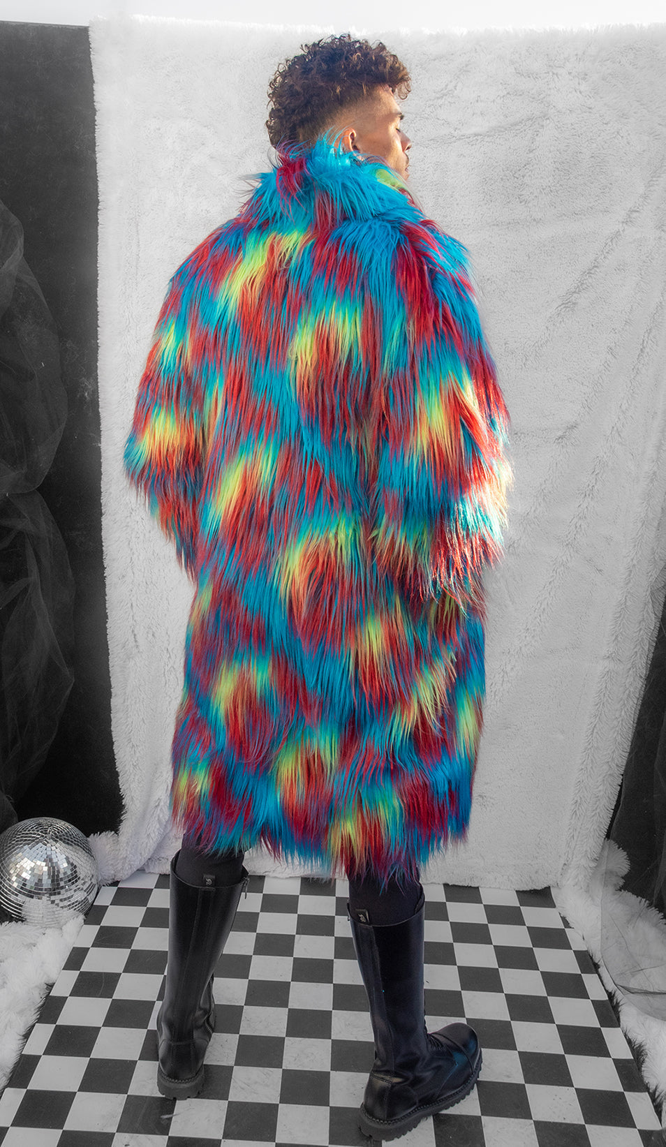 Unisex Faux Fur Mid-Length Coat