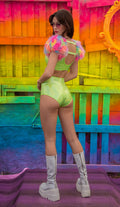 High-Waist Rave Shorts