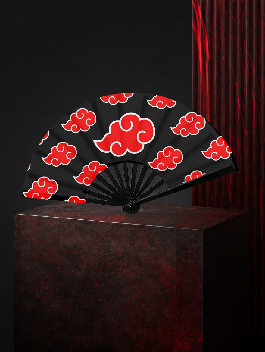 Akatsuki Cloud Hand Fan