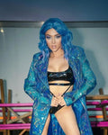 Vinyl Rave Trench Coat