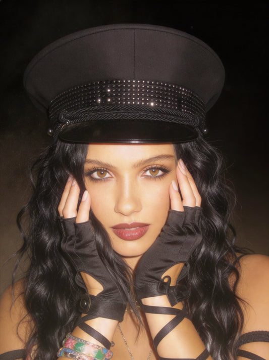 Rhinestone Festival Officer Hat