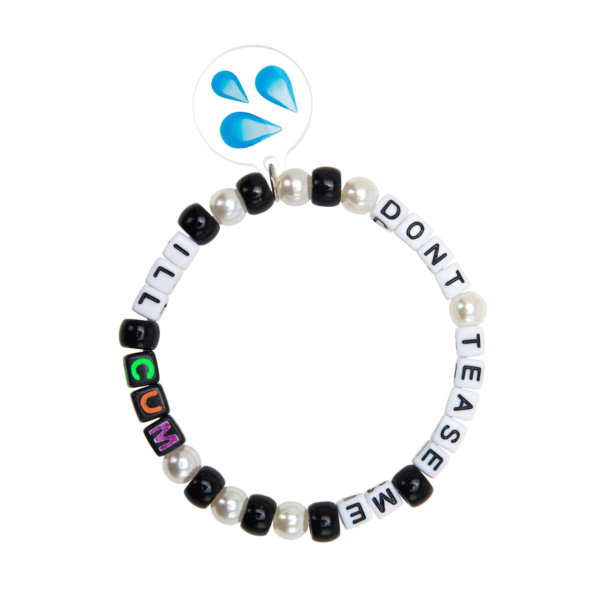 Don't Tease Me, I'll Cum Kandi Bracelet