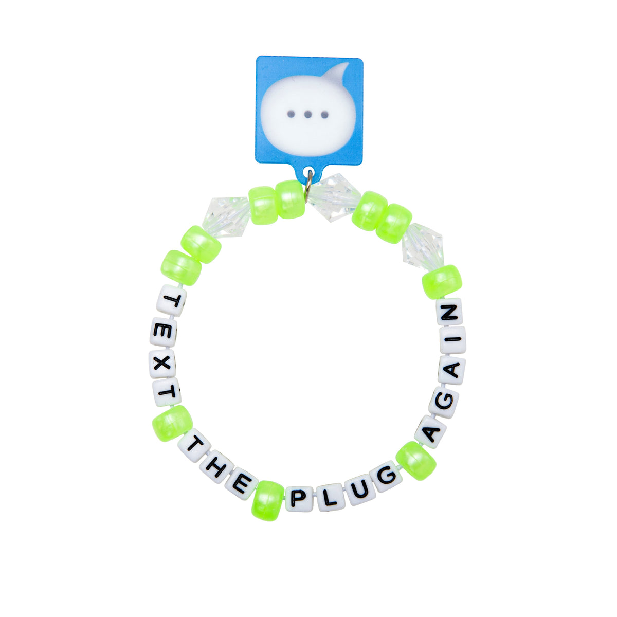 Text the Plug Again Kandi Bracelet