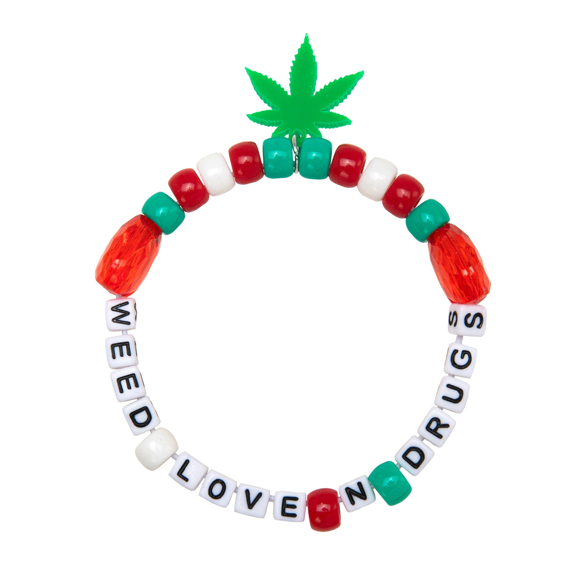 Weed, Love & Drugs Kandi Bracelet
