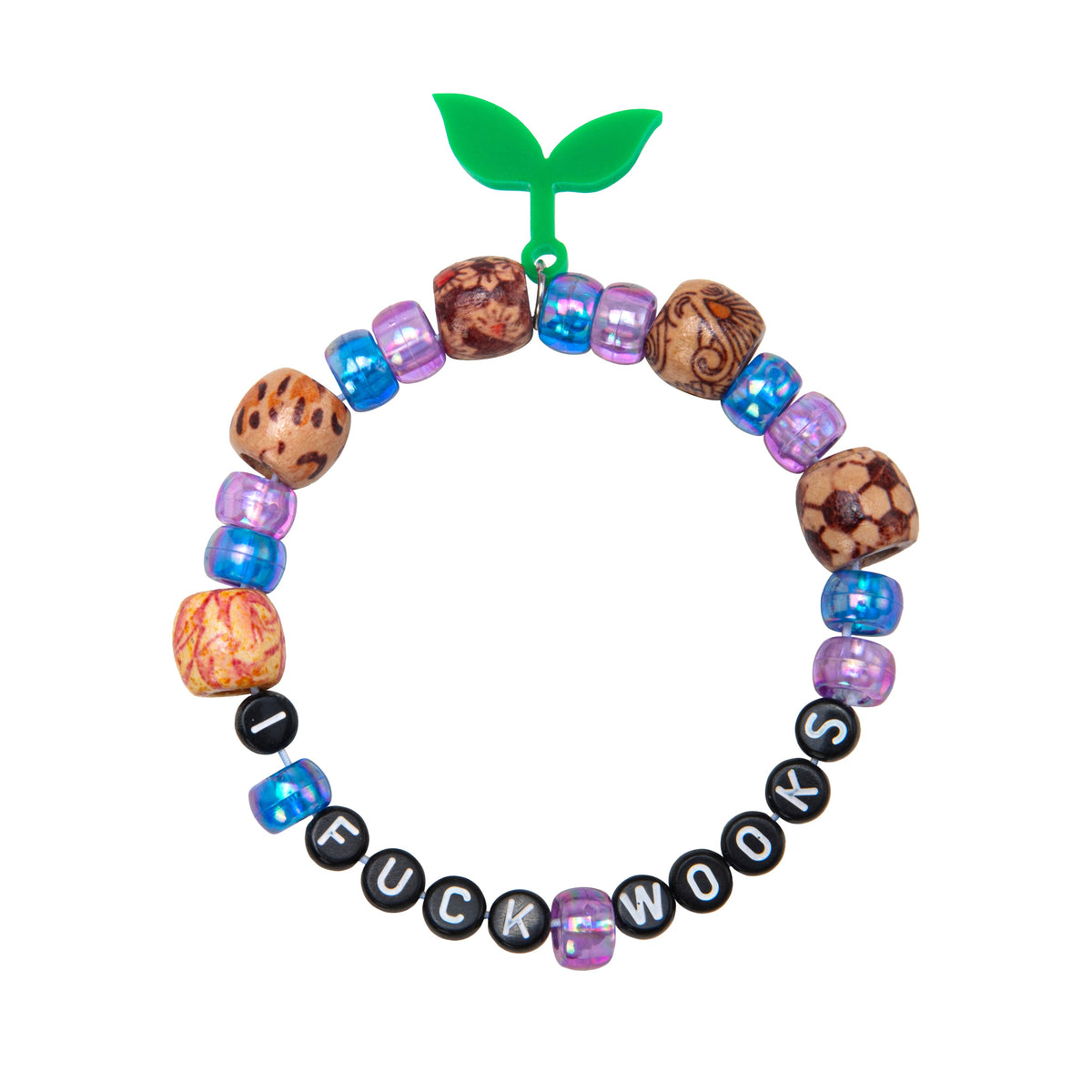 I F*ck Wooks Kandi Bracelet