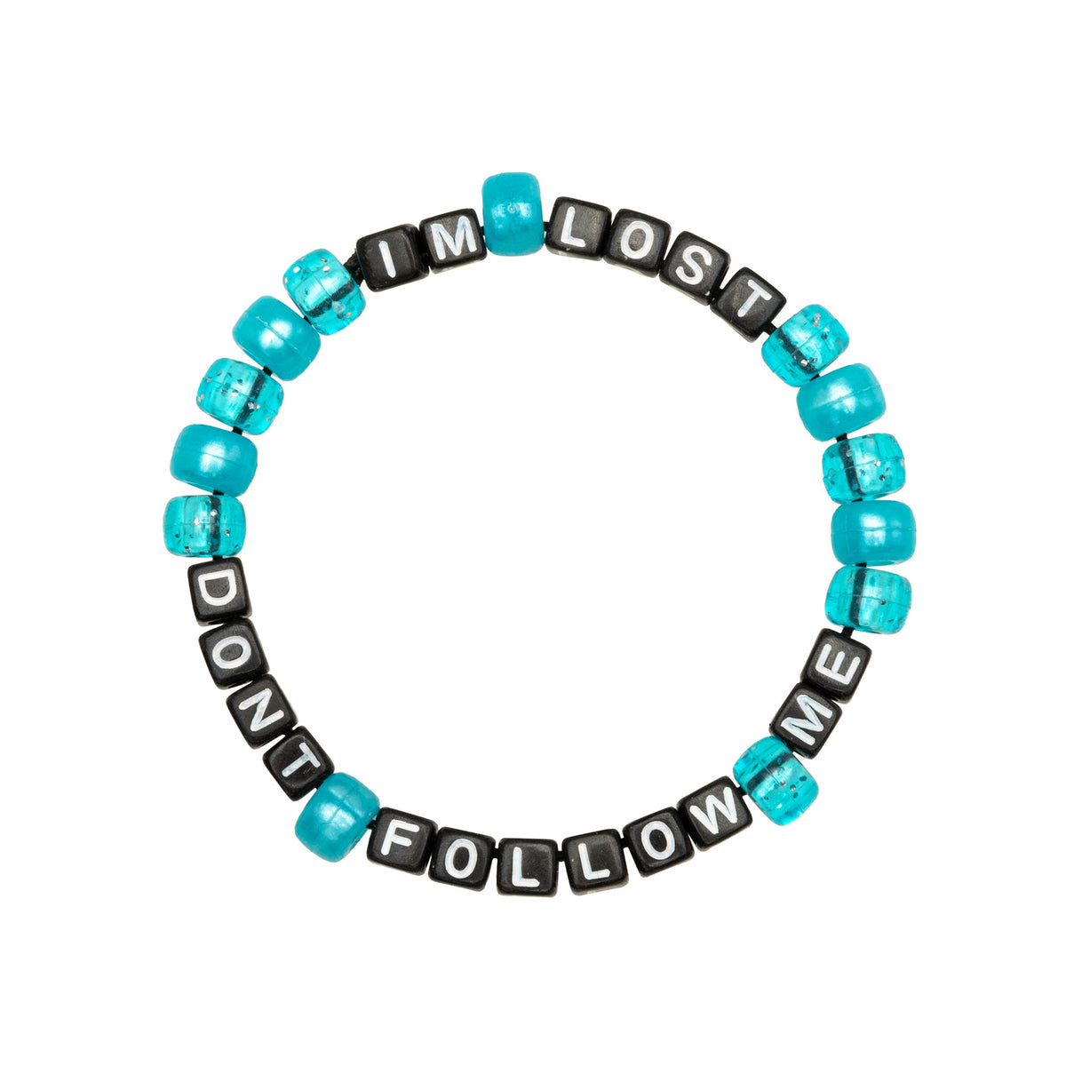 Don't Follow Me, I'm Lost Kandi Bracelet