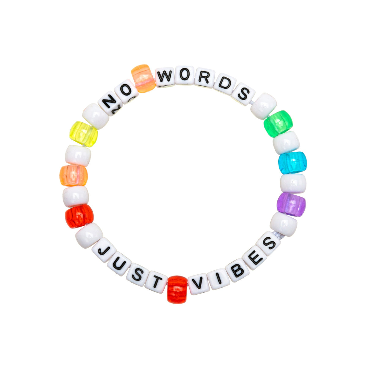 No Words, Just Vibes Kandi Bracelet