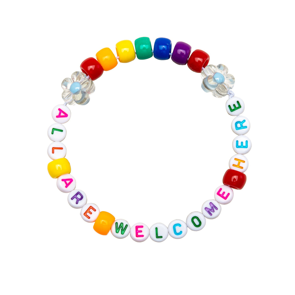 All Are Welcome Here Kandi Bracelet