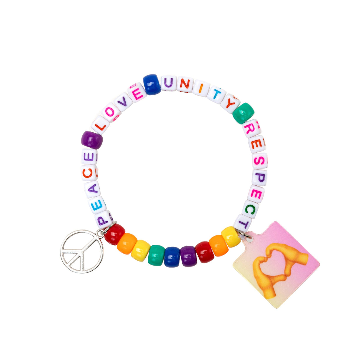 Peace Love Unity Respect Kandi Bracelet