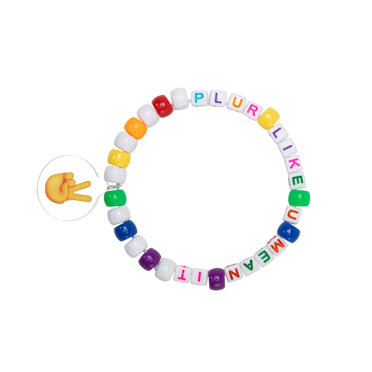 PLUR Like You Mean It Kandi Bracelet