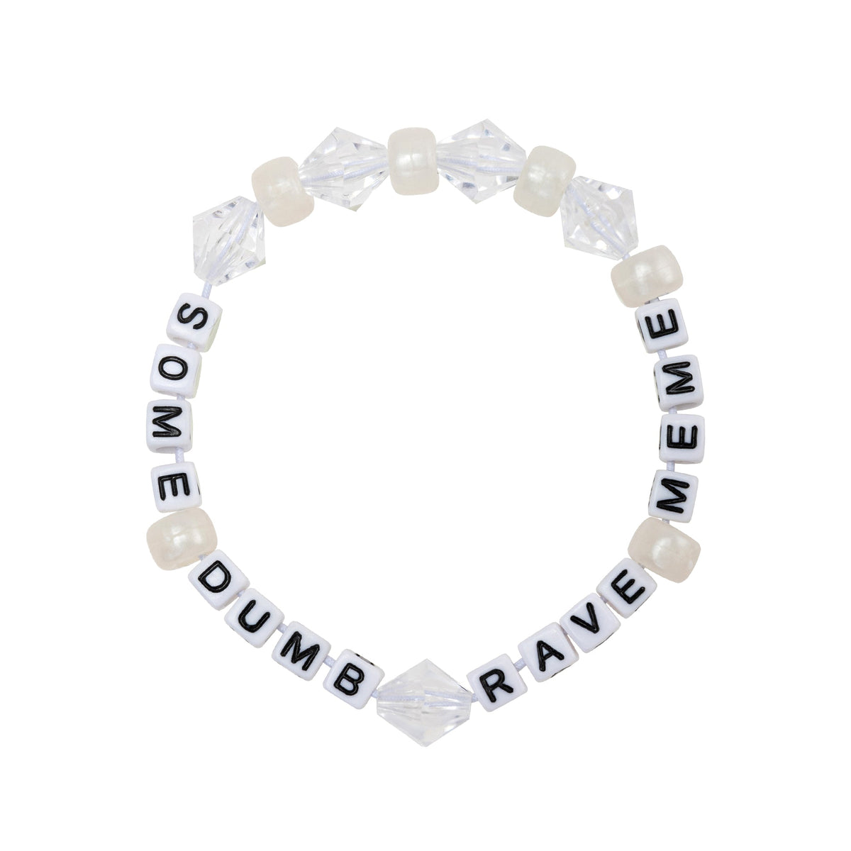 Some Dumb Rave Meme Kandi Bracelet