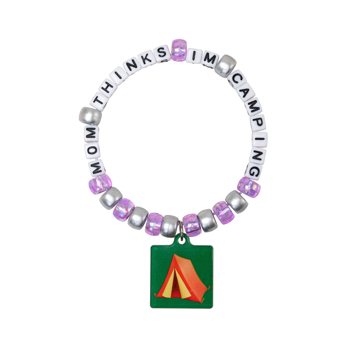 Mom Thinks I'm Camping Kandi Bracelet