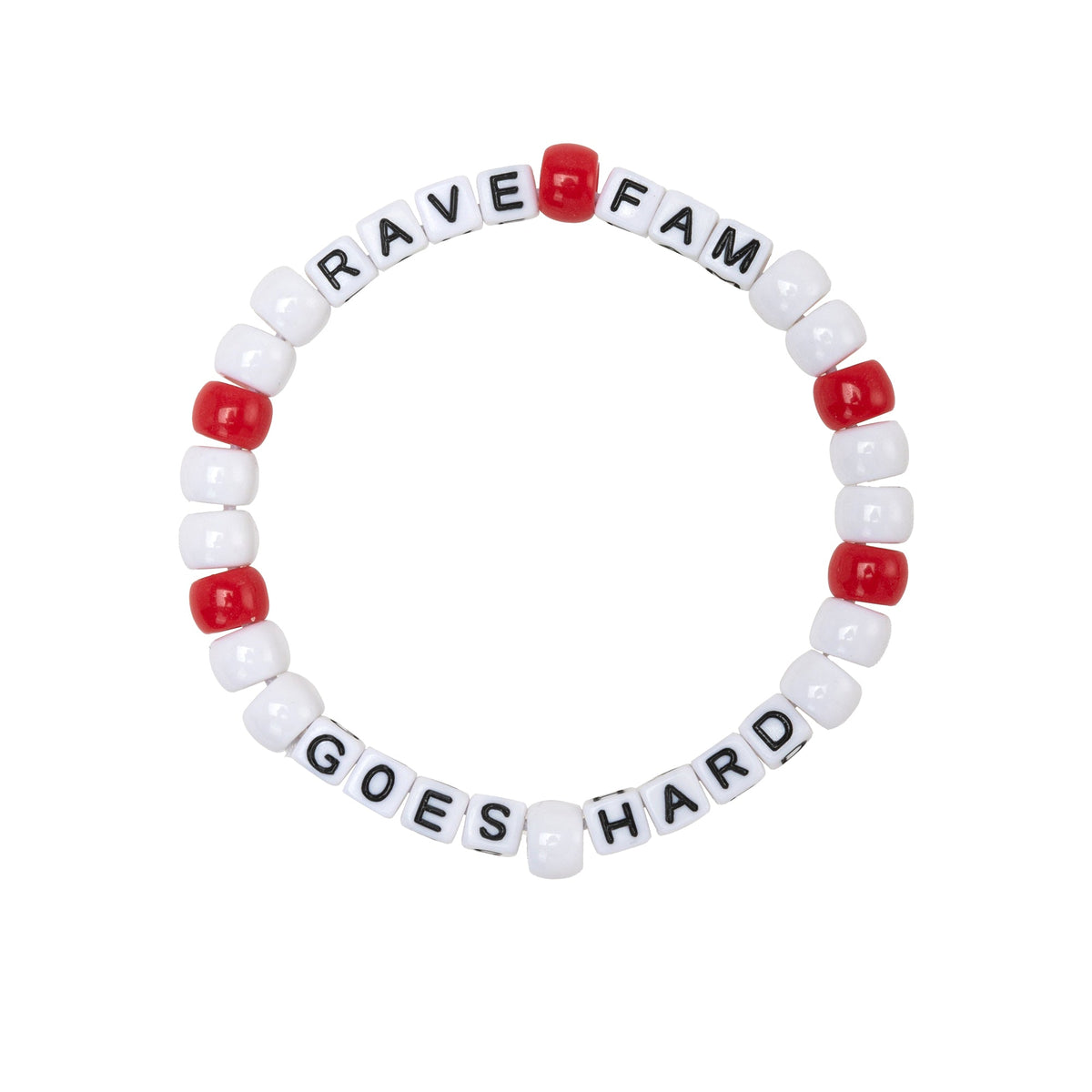 Rave Fam Goes Hard Kandi Bracelet