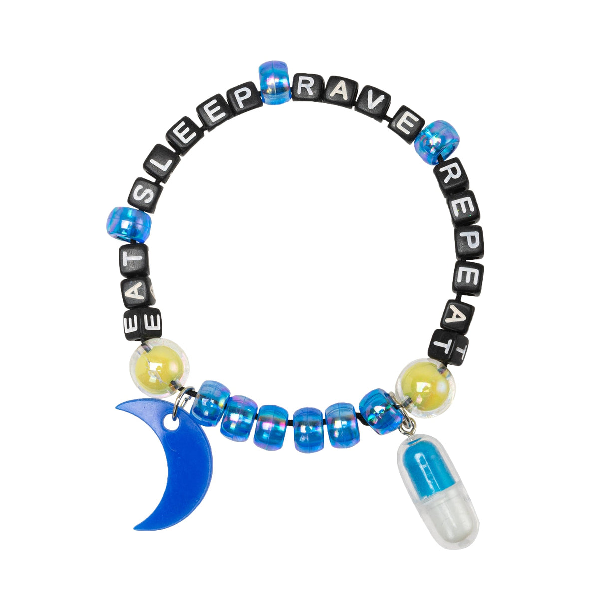 Eat Sleep Rave Repeat Kandi Bracelet