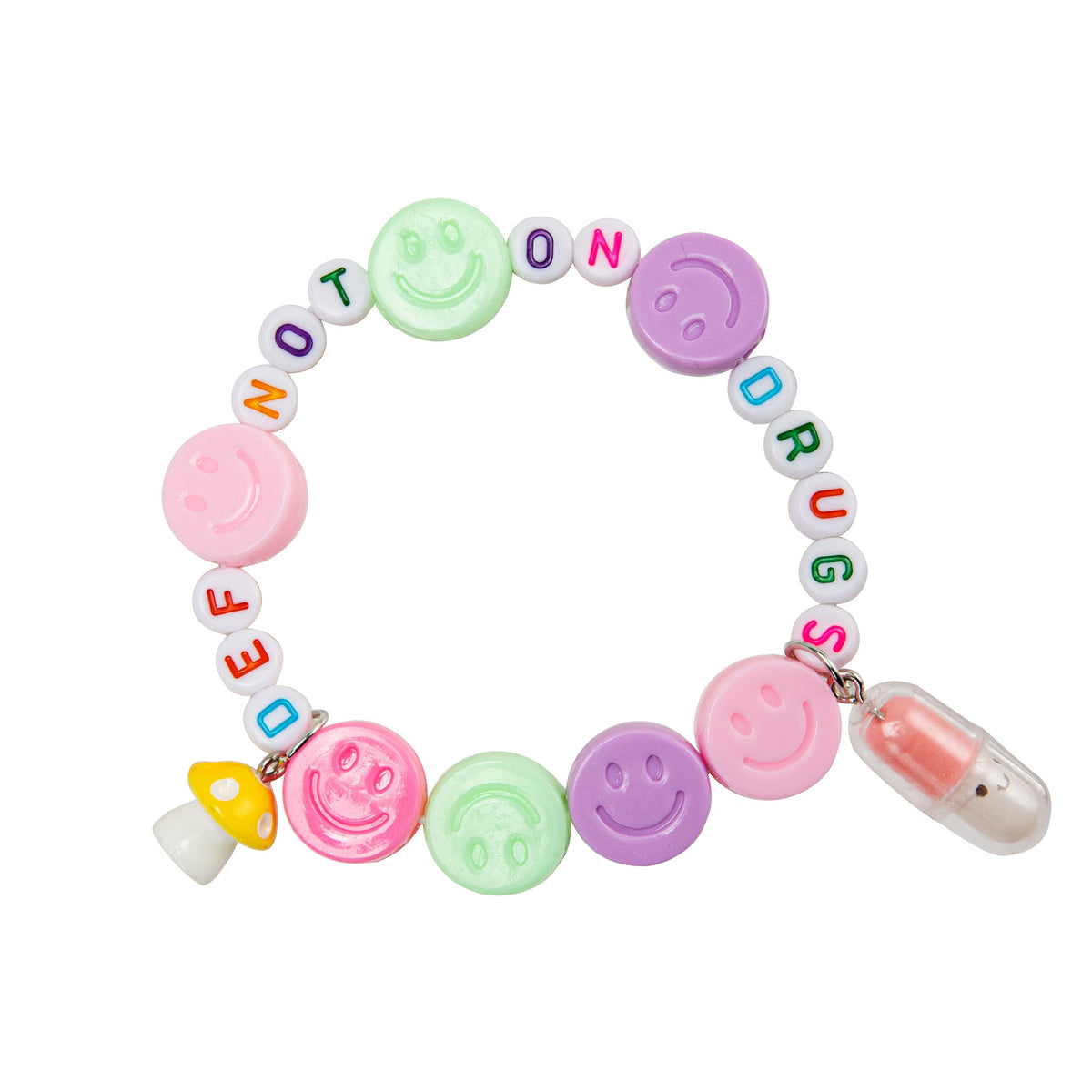 Def NOT on Drugs Kandi Bracelet