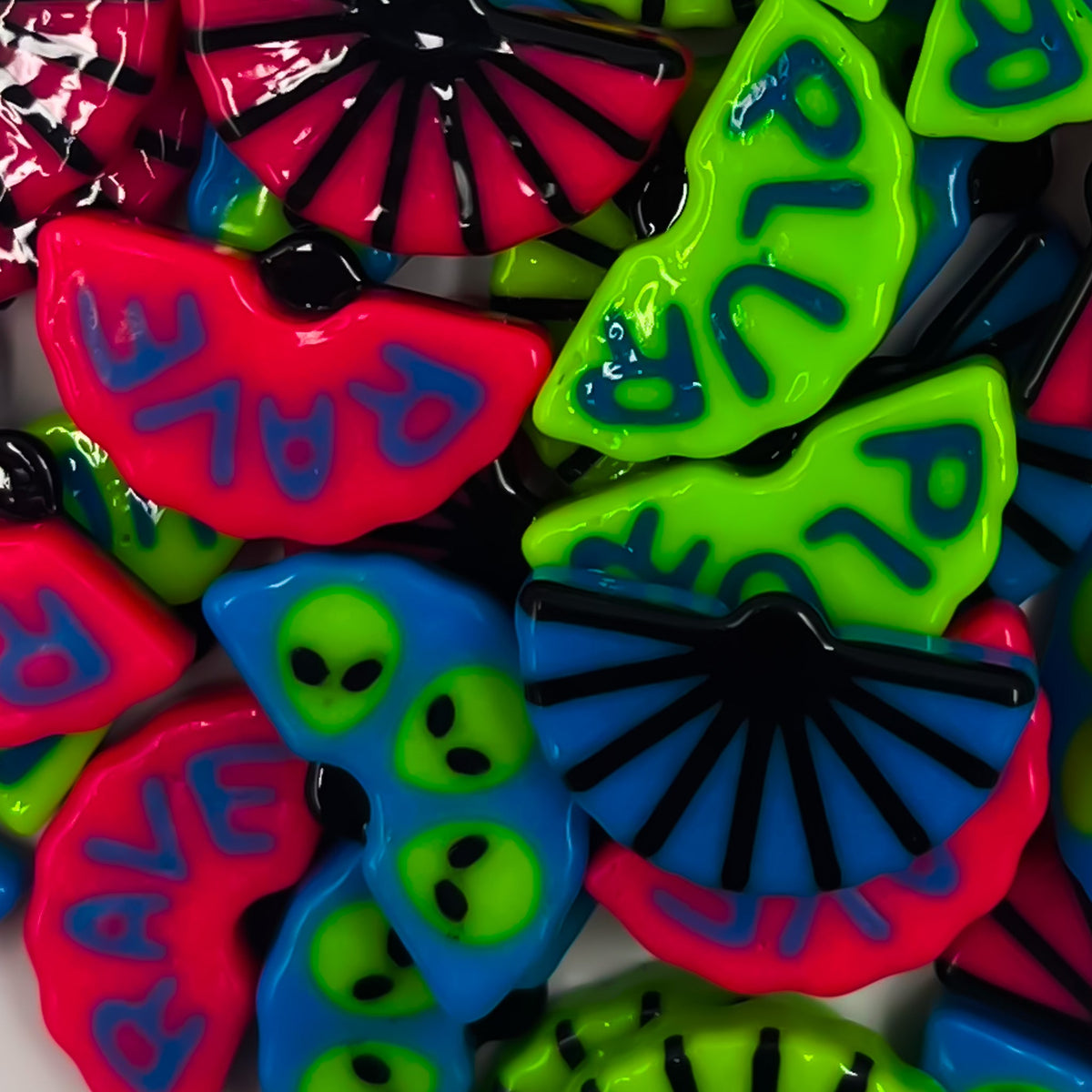 Rave Fan Kandi Bead