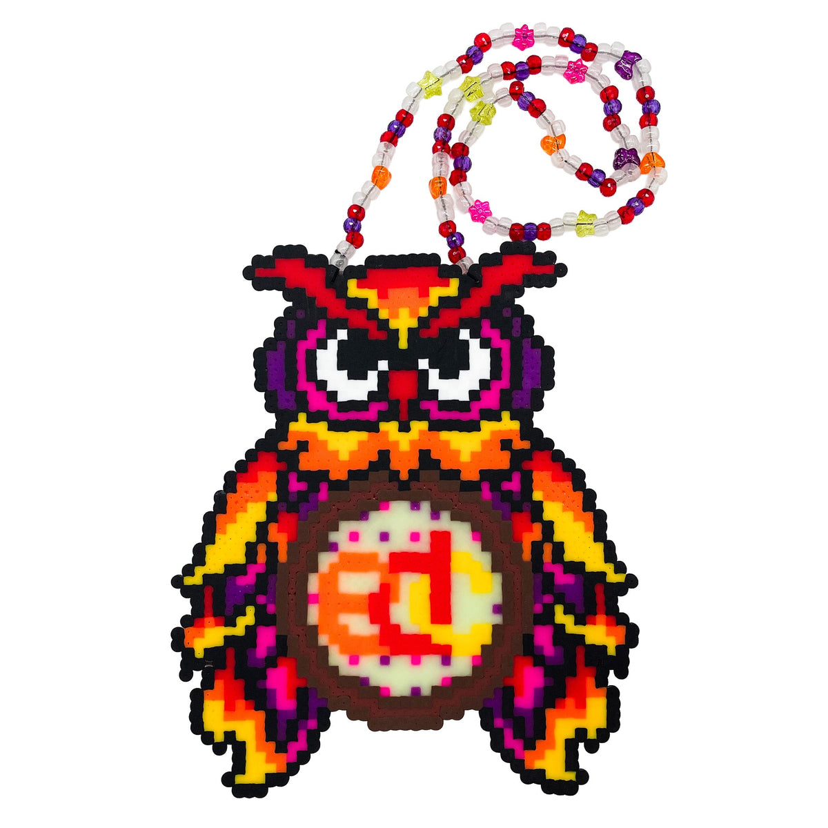 Owl Dreamcatcher Perler Necklace (XL)