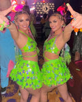 Eyelash Sequin Circle Skirt