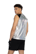 ElectroVibe Two-Tone Sleeveless Rave Tank