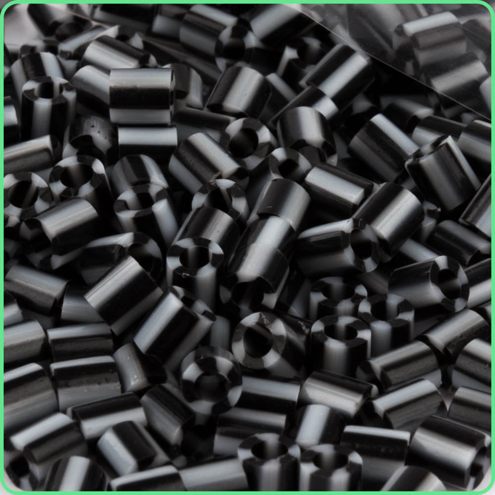Candy Black Stripe Fuse Beads (5mm, 300 Pack)