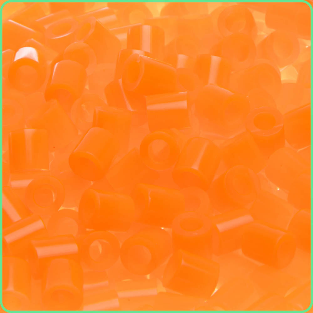 Translucent Vibrant Orange Fuse Beads (5mm, 1000 Pack)